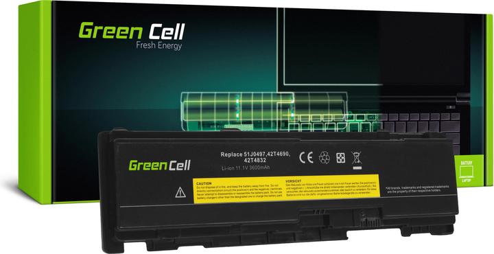 Image du produit GreenCell Batterie d'ordinateur portable pour Lenovo ThinkPad T400s T410s T410si - 11.1V - 3600mAh (3 cellules, 3600 mAh)