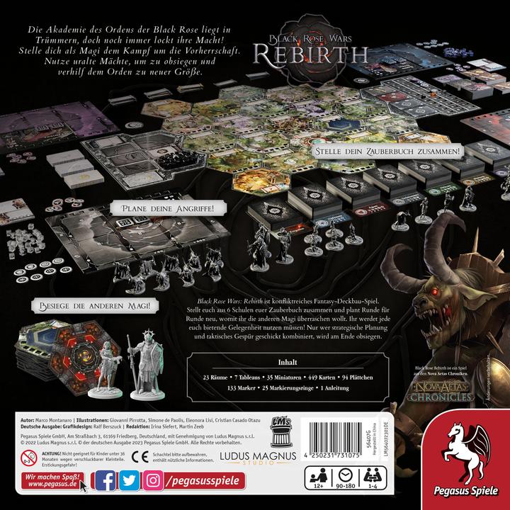Produktbild Pegasus 56407G - Black Rose Wars - Rebirth, Brettspiel, für 1-4 Spieler, ab 12 Jahren (DE-Ausgabe) (Deutsch)