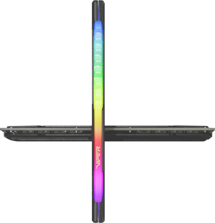 Actual product image Patriot DDR4 PC3600 64GB (2x32) Viper Steel RGB (2 x 32GB, 3600 MHz, DDR4-RAM, DIMM)