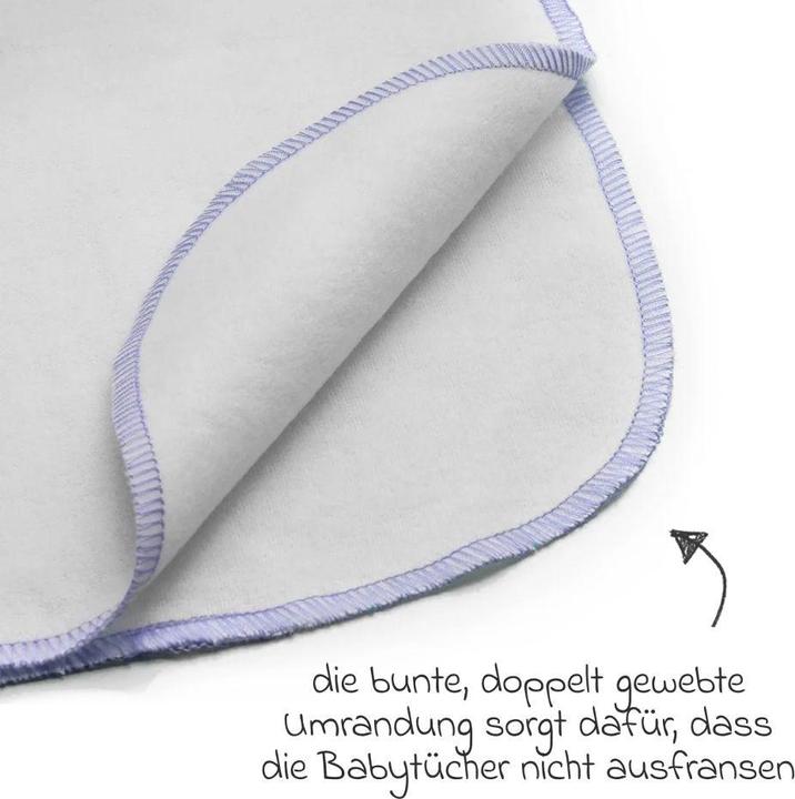 Image du produit Makian Lingettes en molleton Molton Flanell Baby Gants de toilette Pack de 9 30 x 30 cm (30 cm, 30 cm)