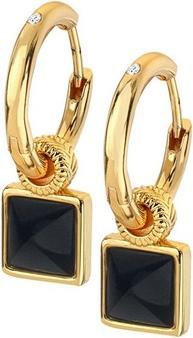 Immagine prodotto Hot Diamonds Incantevoli orecchini a cerchio con diamanti e onice 2 in 1 Jac Jossa Hope DE737