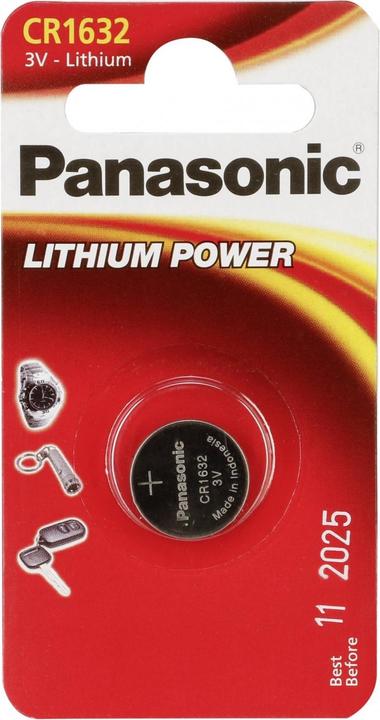 Produktbild Panasonic Lithium Power CR1632 (1 Stk., CR1632, 140 mAh)
