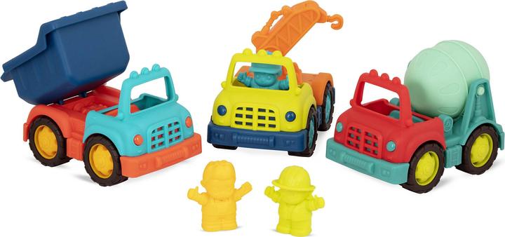 B.toys B. Happy Cruisers - Baufahrzeuge 3er Set