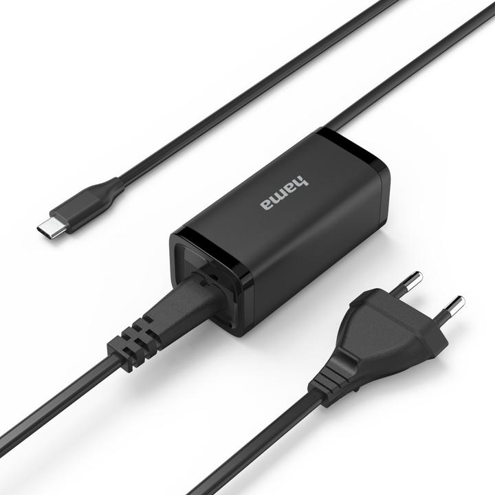 Image du produit Hama Universal-USB-C-Notebook-Netzteil, GaN, Power Delivery (PD), 5-20V/45W (45 W)