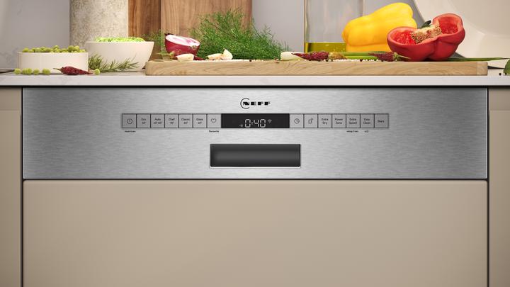 Image du produit Neff N 50, Lave-vaisselle intégrable, 60 cm, Acier brossé, S145EAS16E