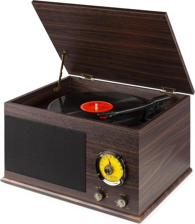 Image du produit Fenton Tourne-disque avec Bluetooth RP173 Marron foncé (Manuel)