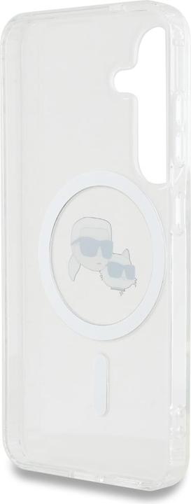 Image du produit Karl Lagerfeld Etui Button Karl & Choupette Heads Printed Logo MagSafe Samsung Galaxy S25 biaÅy (Samsung Galaxy S25)