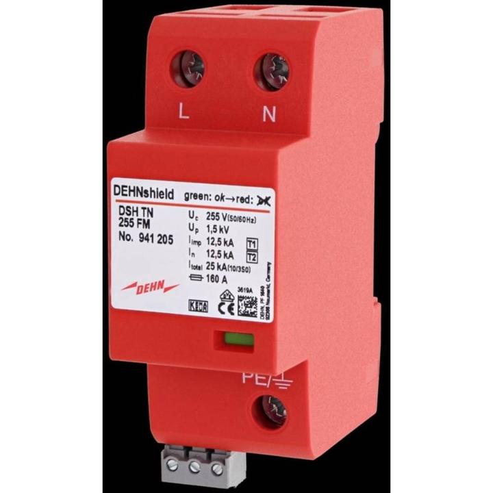 Actual product image Dehn SOEHNE Combination arrestor shield DSH TN 255 Type 2
