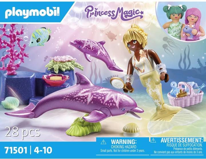 Produktbild Playmobil Meerjungfrau mit Delfinen (71501, Playmobil Princess Magic)