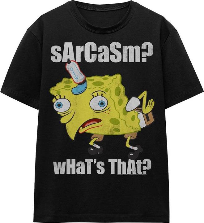 Produktbild Spongebob Squarepants Sarcasm Meme TShirt (L)