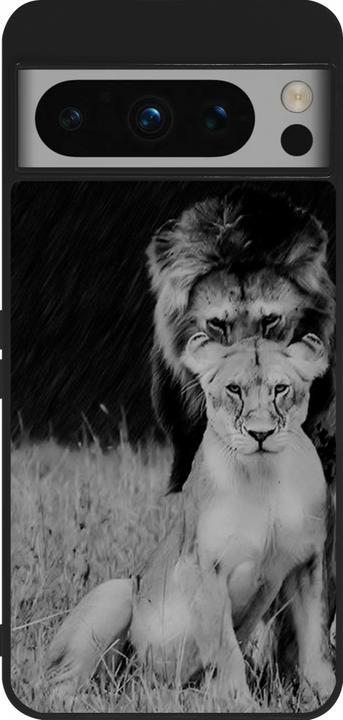 Image du produit PhoneLook Coque Silicone rigide noir Angry lions (Google Pixel 8 Pro)