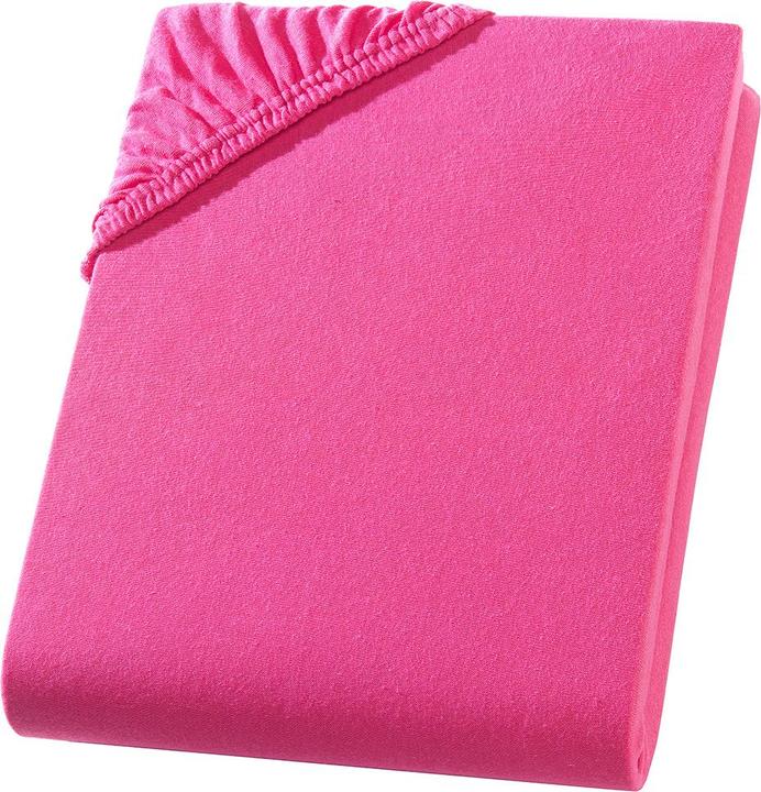 Casativo Kinder Fixleintuch aus 100% Baumwolle, magenta, 60 x 120 - 70 x 140 cm (60 x 120 - 70 x 140 cm)