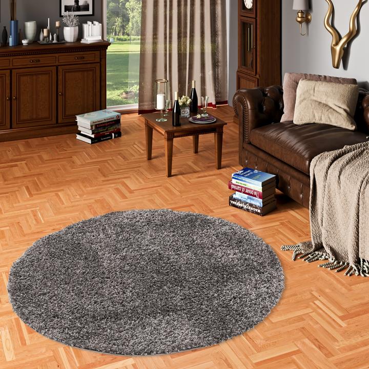 Image du produit Pergamon Tapis Shaggy à poils longs Cozy Mix Rond (200x200 cm)