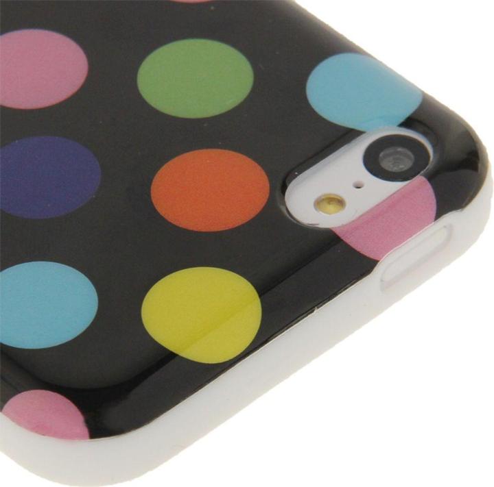 Produktbild König Design Hülle Tasche gepunktet für Handy iPhone 5c (Apple iPhone 5c)