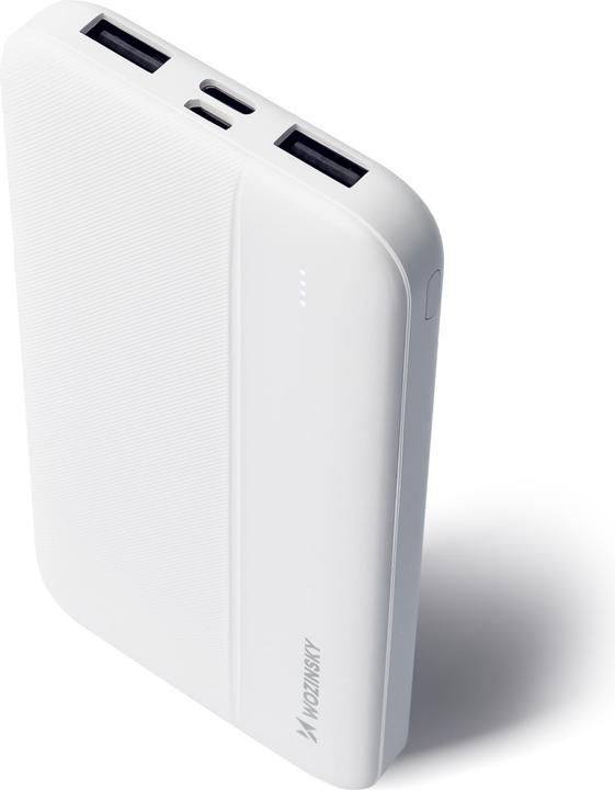 Produktbild Wozinsky powerbank Li-Po 10000mAh 2 x USB white (WPBWE1) (10000 mAh, 10 W, 10 Wh)