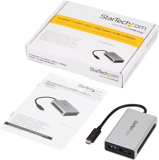 Immagine prodotto StarTech Saetta 3 All'Adattatore Esata (Thunderbolt)