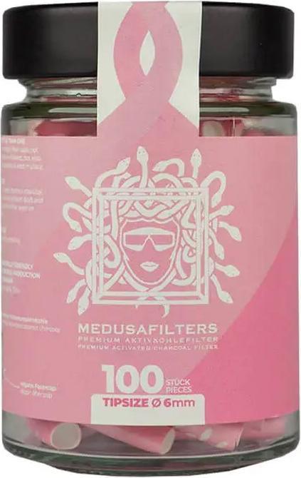 Medusafilters Medusa Rosé - Filtro a carbone attivo, vetro - 100 pezzi.