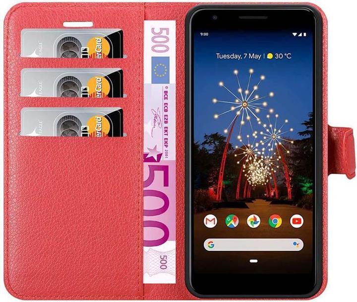 Actual product image Cadorabo Book with stand function cover (Google Pixel 3a)