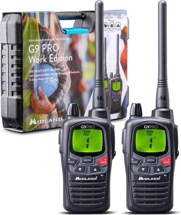 Immagine prodotto Midland G9 Pro 2er Kofferset (12 km)