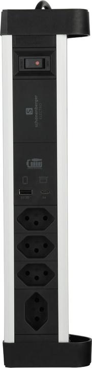 Actual product image Schönenberger Alu Office Line (4 x, Type 13, USB-A, 2 m)