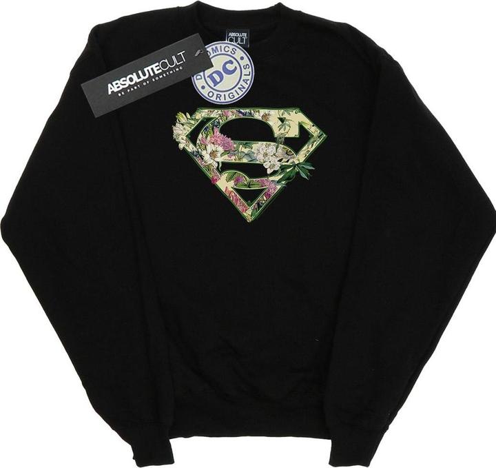 Supergirl Floral Shield Sweatshirt