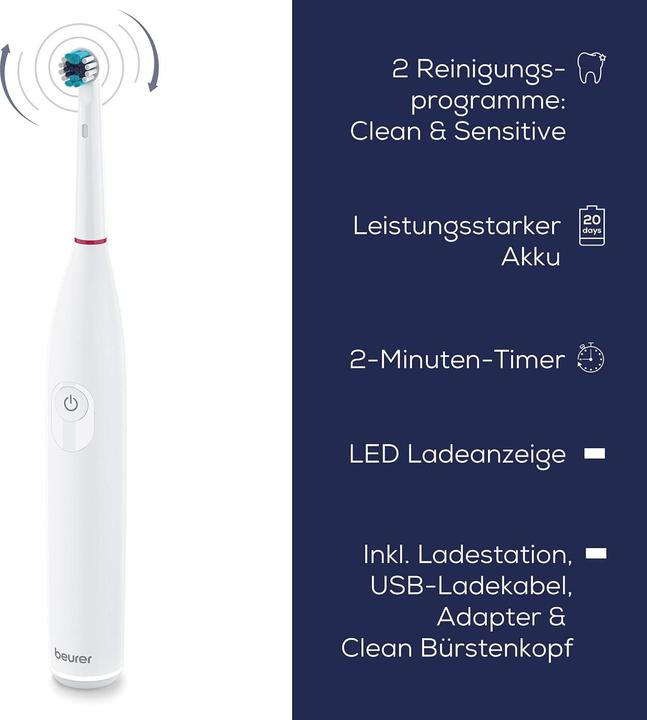 Produktbild Beurer TB 30 Zahnbürste ws (Oszillierende Zahnbürste)
