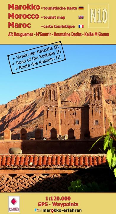 Actual product image N10: Aït Bouguemez - M’Semrir - Boumalne Dadès - Kelâa M’Gouna + Strasse der Kasbahs III +