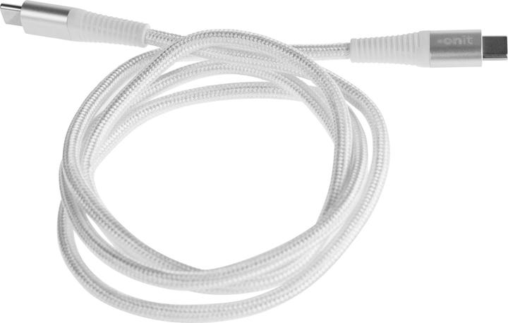 Actual product image Onit USB 3.0 Cable USB C - USB C 1 m, White (1 m, USB 3.2 Gen 1, 60 W)