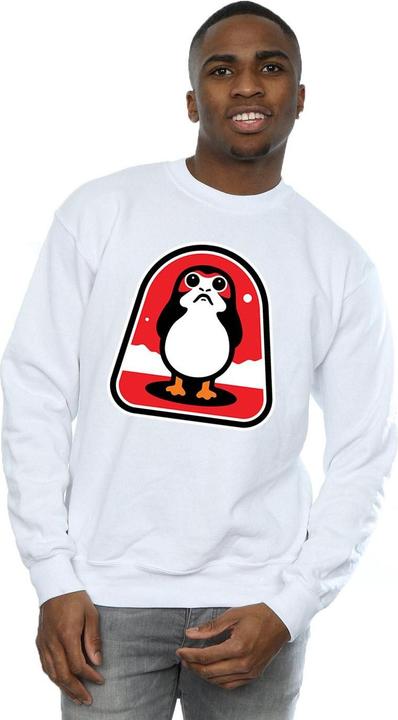Immagine prodotto Star Wars The Last Jedi Porgs Badge Felpa Uomo (XL)
