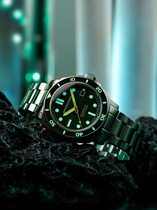 Actual product image Spinnaker SP-5106-33 Hull Automatic Pearl Diver Limited (Rotating bezel left, Diving watch, 42 mm)