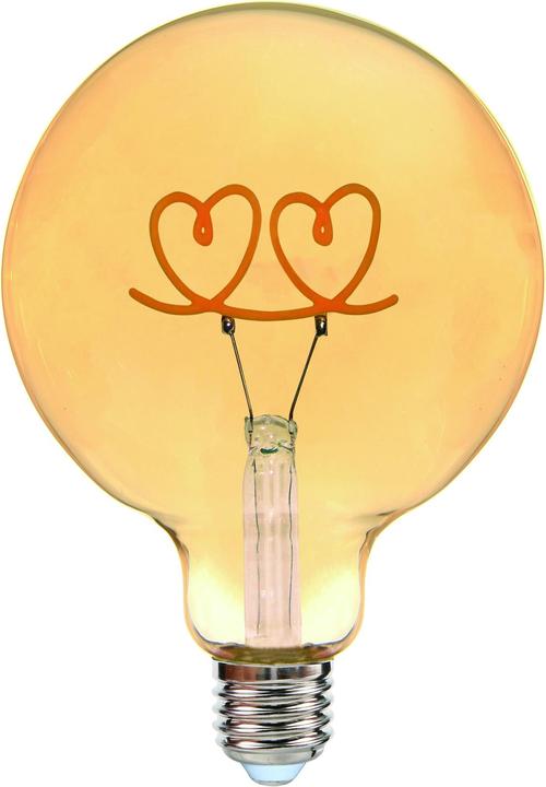 Glow Double Hearts stehend (E27, 4 W, 300 lm, 1 x, G)