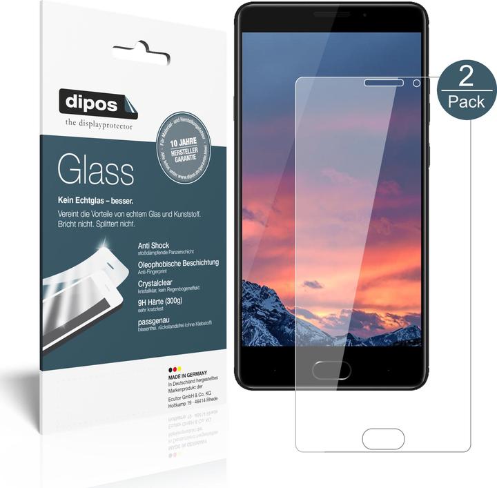 Produktbild Dipos Displayschutz Anti-Shock (2 Stück, Vernee Thor Plus)