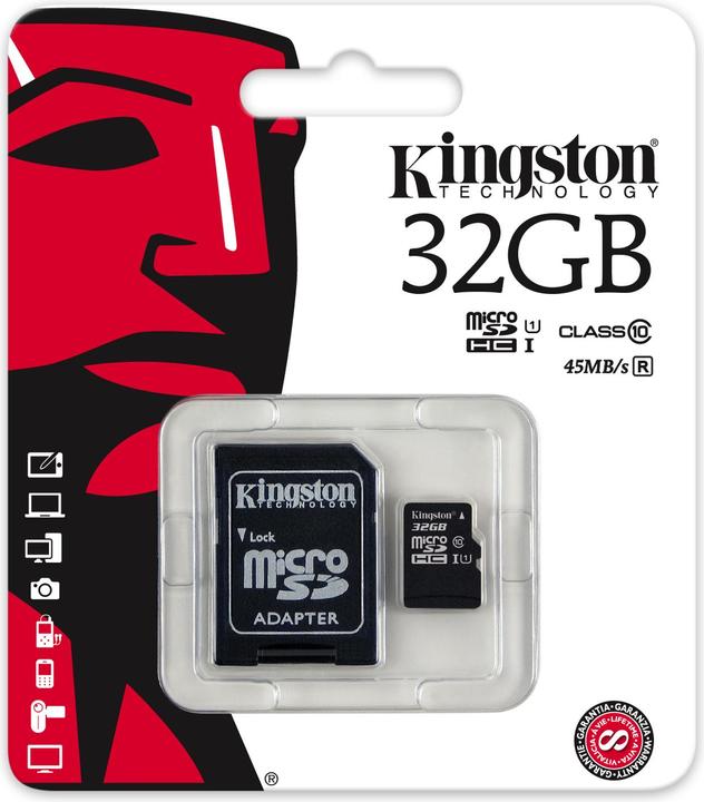 Produktbild Kingston Canvas Select Plus (32 GB, microSDHC, U1, UHS-I)