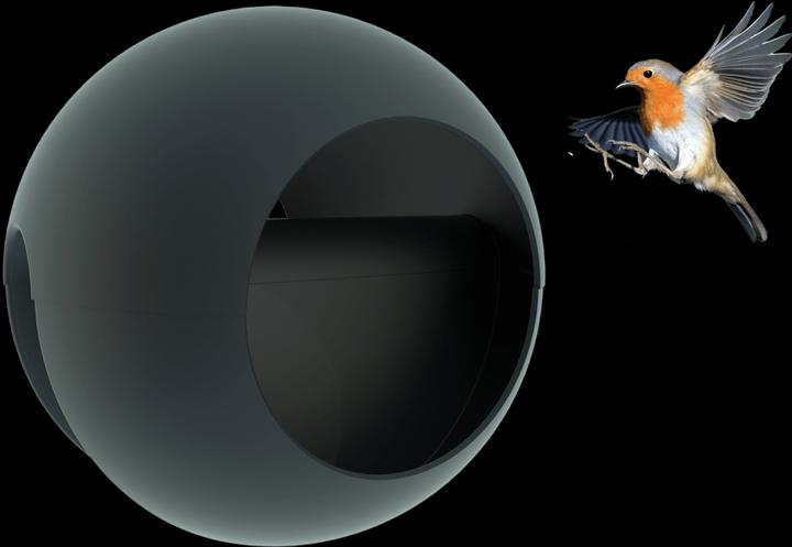 Produktbild Rephorm Vogelfutterhaus Birdball Ø 30 cm - Graphit