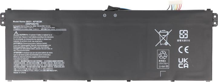 Produktbild AccuCell Akku passend für Acer Aspire 5, Acer Swift 3, Acer TravelMate B1 B118, AP18C8K, 11,25V 4450mAh (4450 mAh)