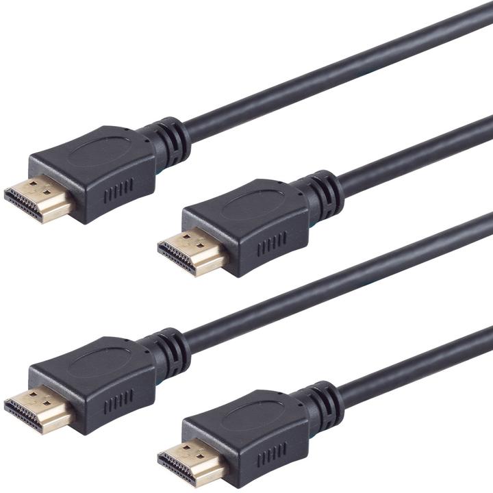 Actual product image S-Impuls High Speed HDMI cable, UHD,1 m, set of 2 (1 m, HDMI)