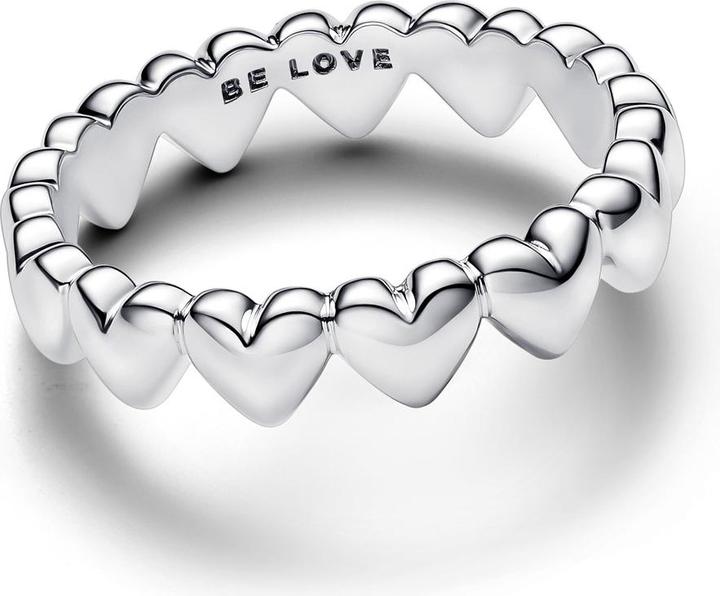 Immagine prodotto Pandora Anello con fila di cuori (48, 925 Argento)