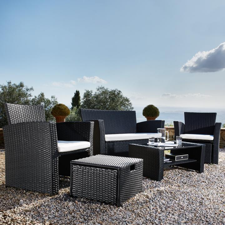 Image du produit tectake Salon de jardin MODENE 4 places avec housse de protection
