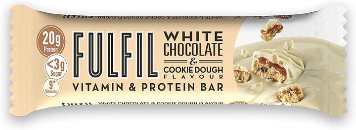 Fulfil Nutrition Vitamines et protéines (Chocolat blanc, Cookie Dough, 1 pcs, 55 g)