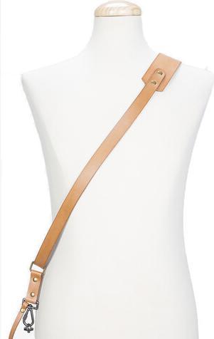 Produktbild Bronkey Berlin Sling Leder-Kameragurt, H'braun,L Hellbraun, Large (Nackengurt)