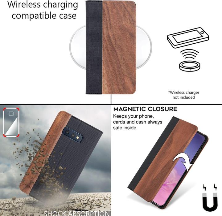 Actual product image Nalia Real wood mobile phone case