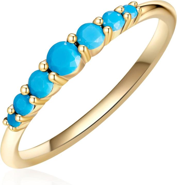 Image du produit Glanzstücke München Femmes argent sterling turquoise (rec.) or jaune - 28693 (50, Argent 925)