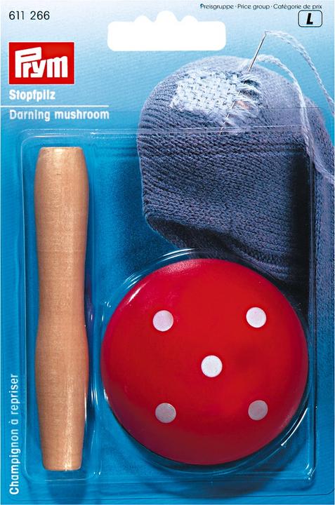 Produktbild Prym Stopfpilz Holz lackiert, Fliegenpilz Karte 1 Stk.