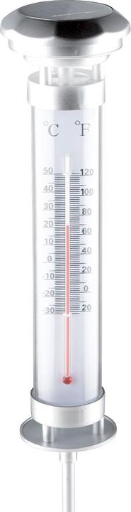 Actual product image Grundig Solar LED lamp with thermometer