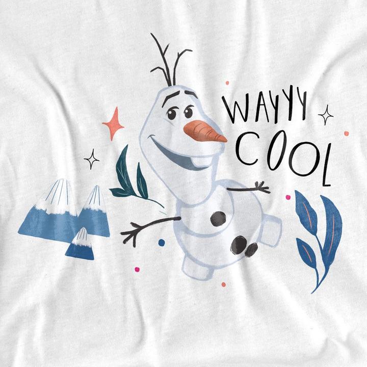 Actual product image Disney Frozen Unisex Adult Wayyy Cool Olaf T-Shirt (L)