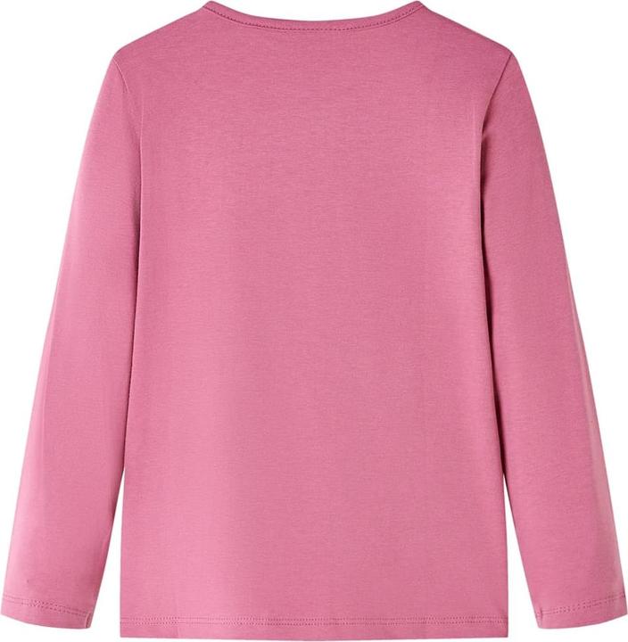 Actual product image VidaXL Children's long-sleeved shirt raspberry pink 128,Material: 95 (128)