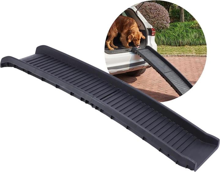 Actual product image Hermex Hunderampe Klapp-Rampe Einstieghilfe Aufstiegshilfe Tiertransport (Dog, Foldable)