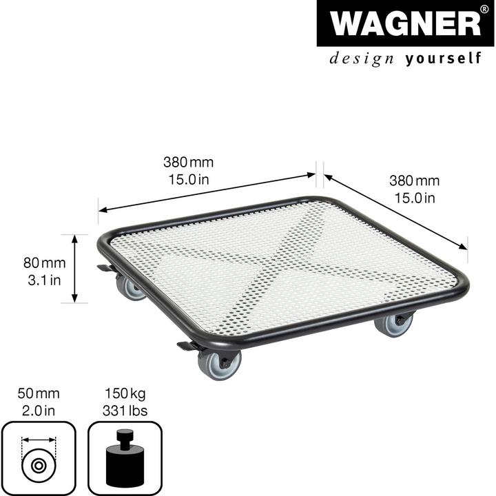 Actual product image Wagner System Dessous de pots acier 380x380 mm GH7018