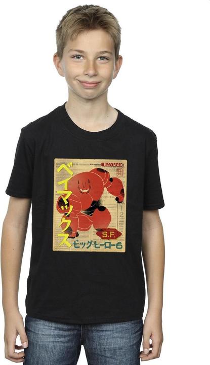 Immagine prodotto Disney Big Hero 6 Baymax Baymax Newspaper Maglietta Ragazzi (104)