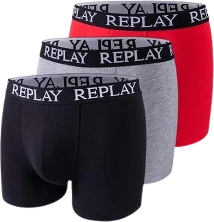 black grey red